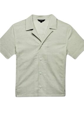 allbirds Hemp TreeBD Camp Button Up Shirt Pastel Mint Green Size XL